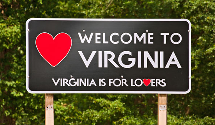 Welcome to Virginia sign